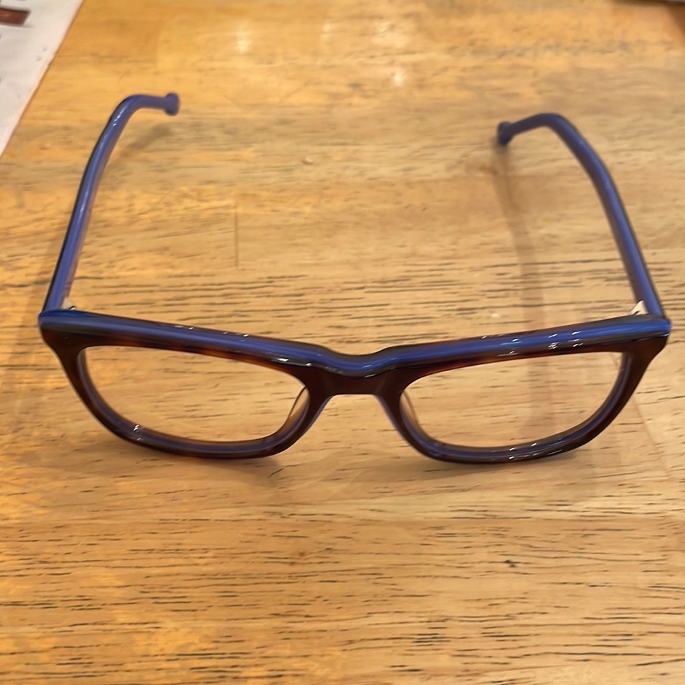LA Eyeworks Welty.-Blue and Brown Tortious